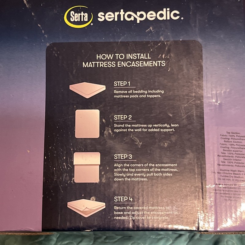 Sertapedic Complete Protection Soft Knit Twin Zippered Mattress Encasement New gallery