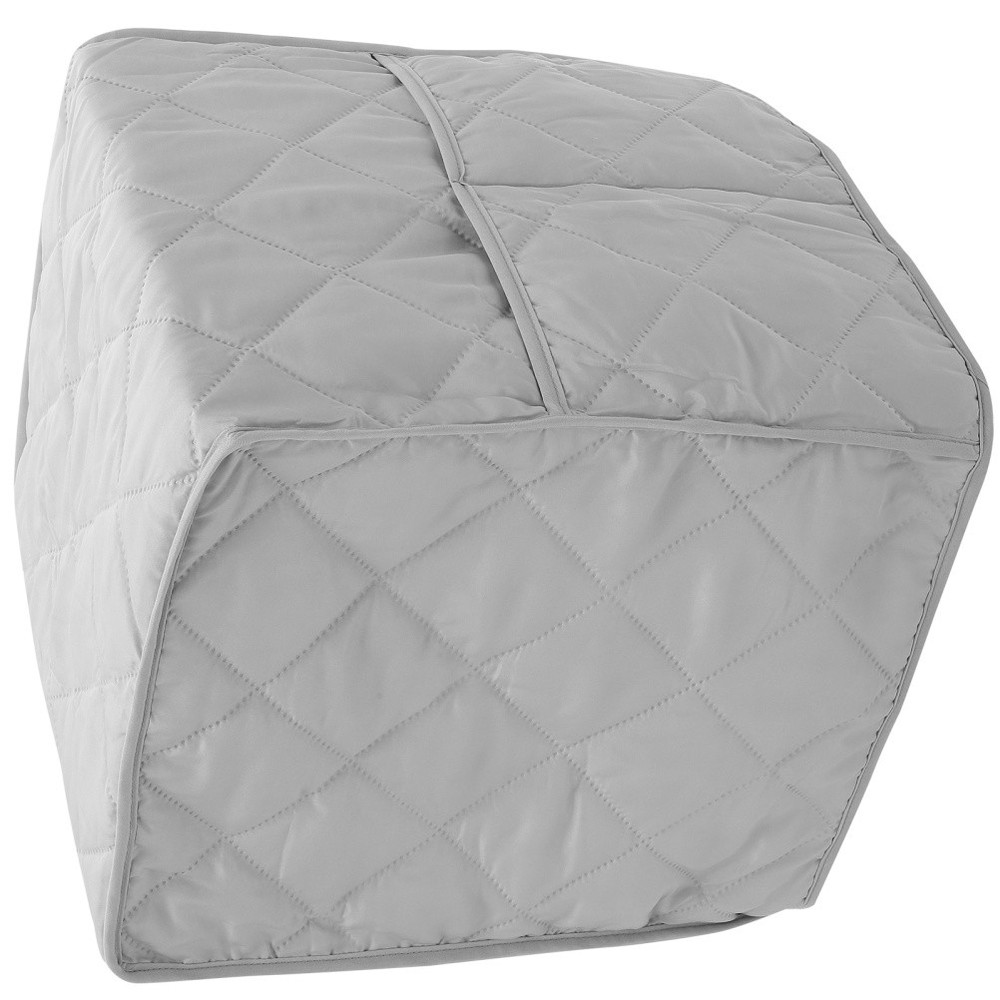 1Pack Coffee Maker Cover Waterproof 190T Polyester Taffeta Light Grey 36X32X31CM