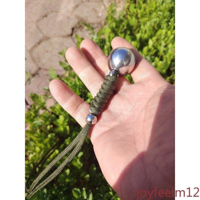 Stainless Steel Meteor Hammer Solid Thrower Fitness Outdoors Chain Man's Gifts gallery
