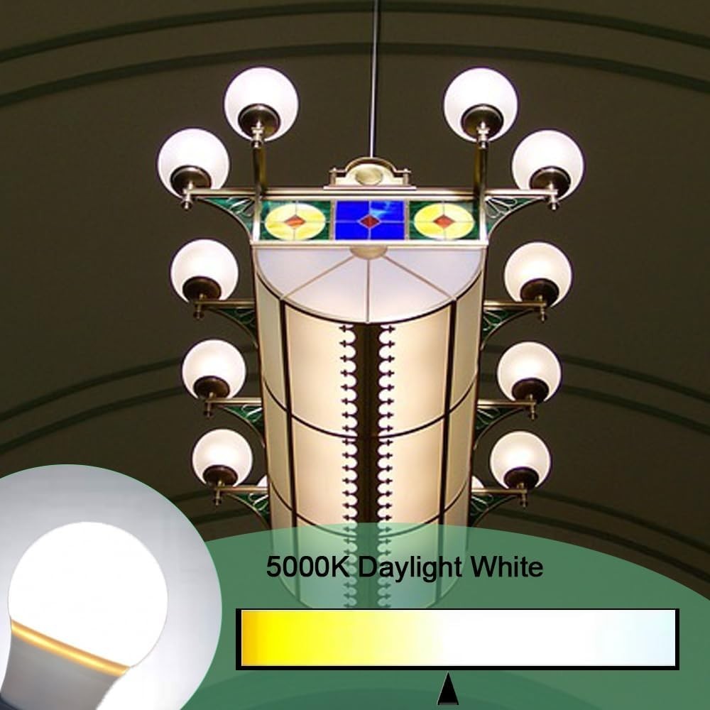 6 Pack A15 LED Refrigerator Light Bulbs 6W E26 5000K Daylight White 120V gallery