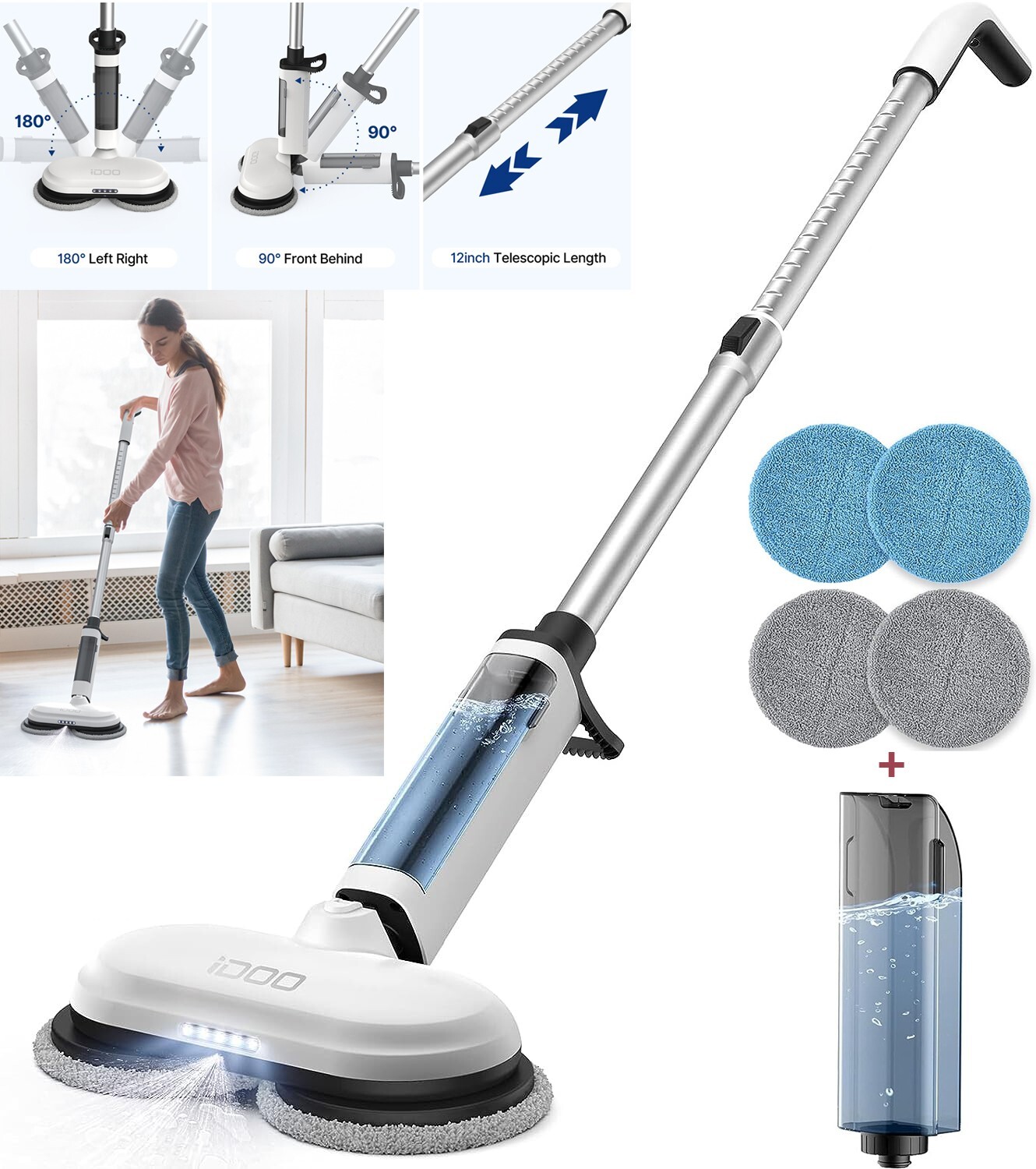 Steam Mop Cleaning Floor Tool Handheld Electric Steam Mop Floor Cleaner Cordless gallery