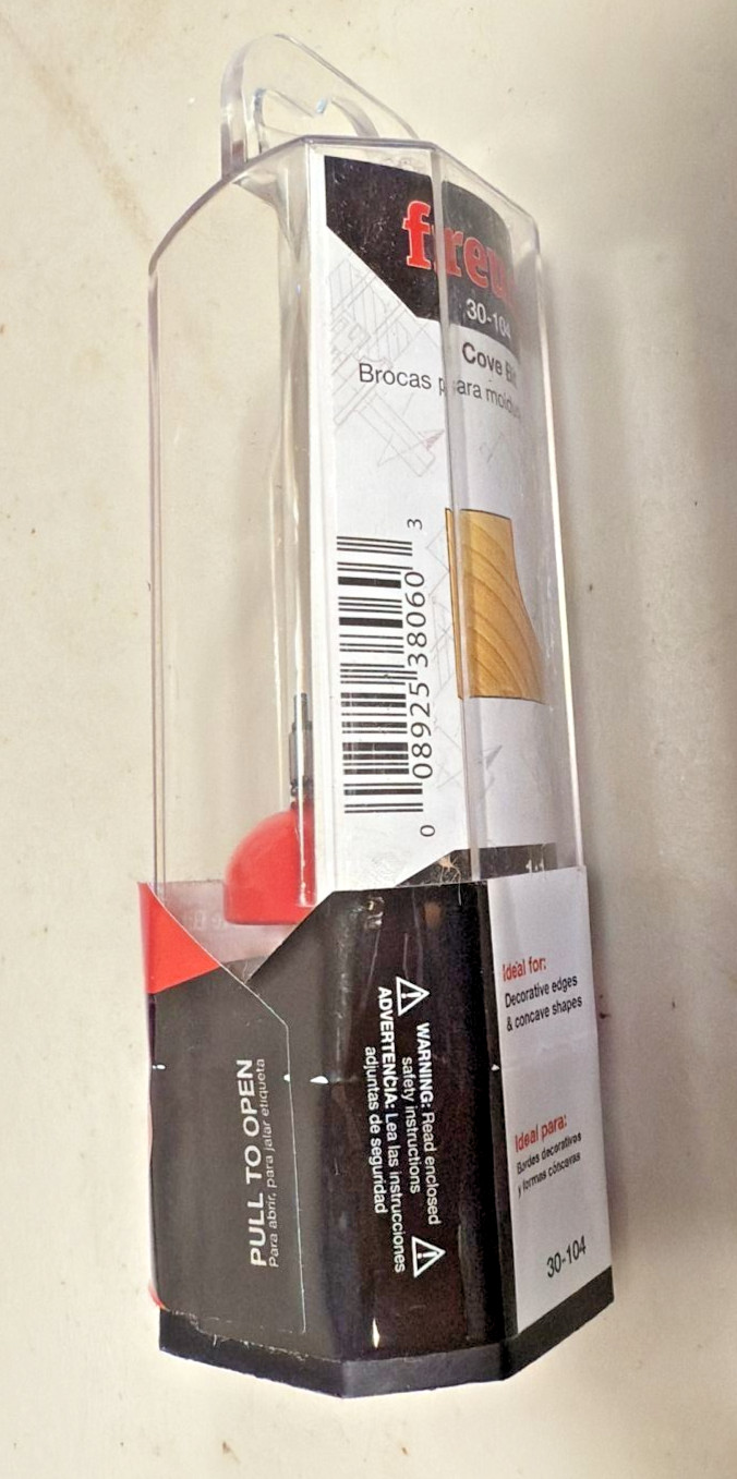 Freud 30-104: 3/8 inch Radius Cove Router Bit 1/4 Inch Shank edge concave gallery