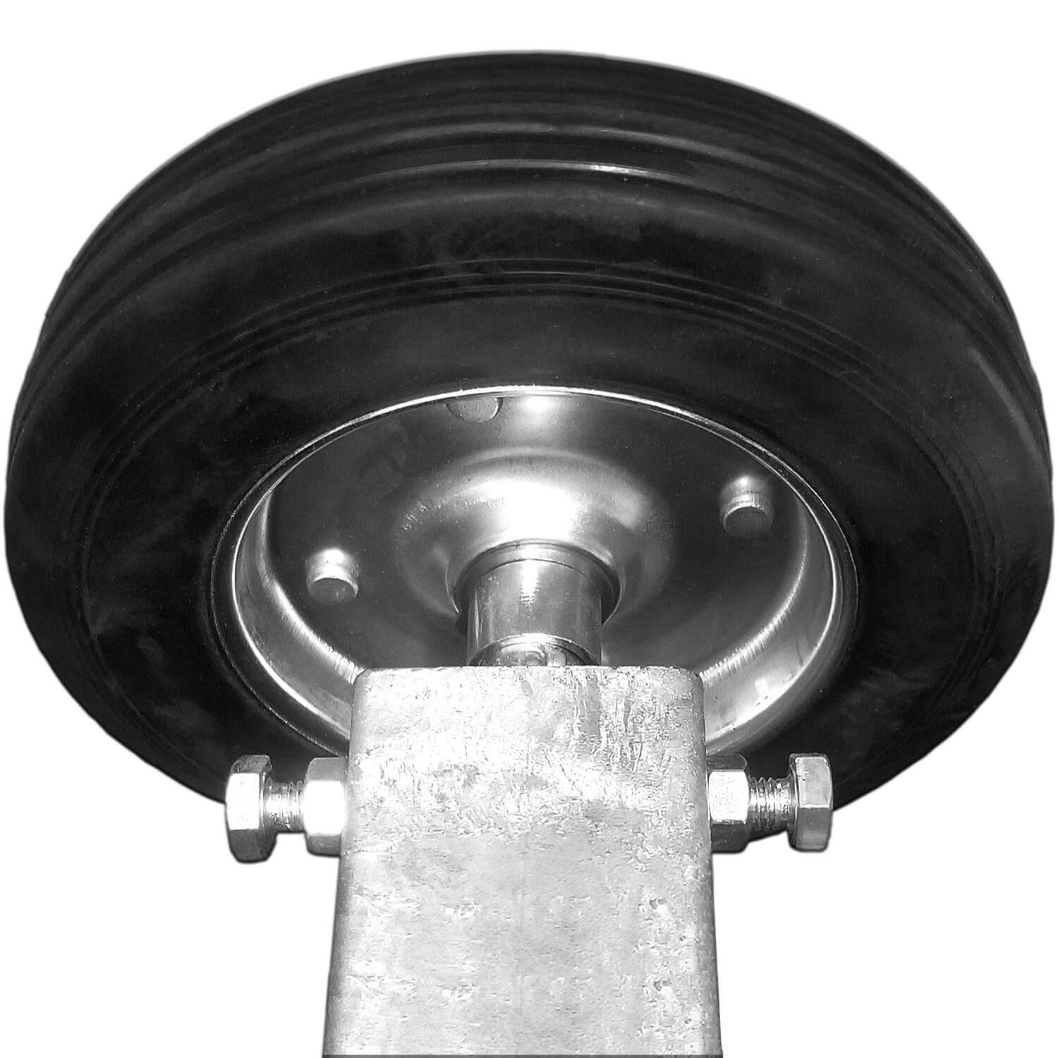 WIDE STANCE 6-INCH Rolling Residential Gate Wheel Carrier for Chain Link Fences gallery