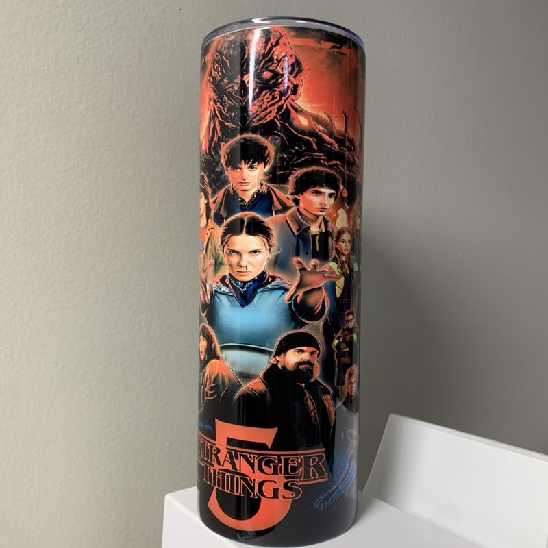 Stranger Things 20oz Double Wall Stainless Steel Tumbler Cup New gallery