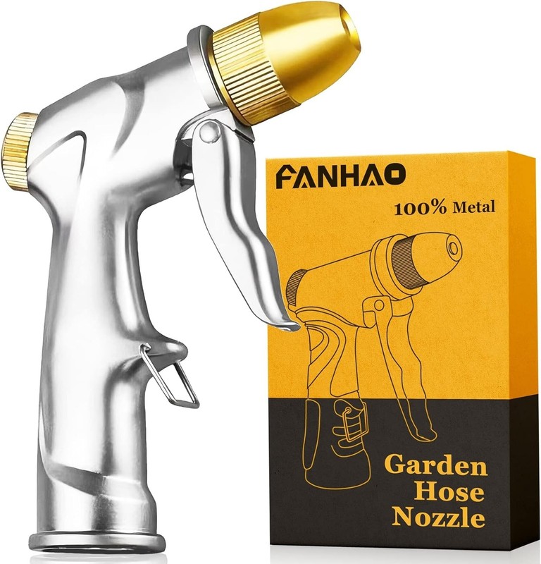 4 Adjustable Spray Patterns Metal Hose Nozzle - 100% Satisfaction Guaranteed gallery