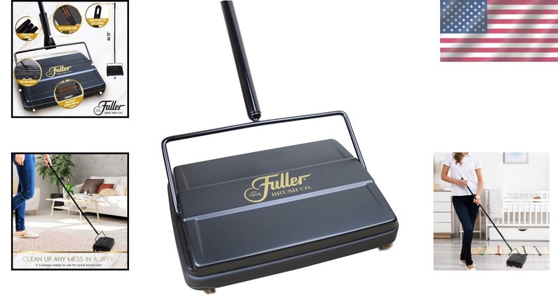 Carpet Floor Sweeper Electric Static Cleaner Hard Soft Surface Compact Lightw... gallery