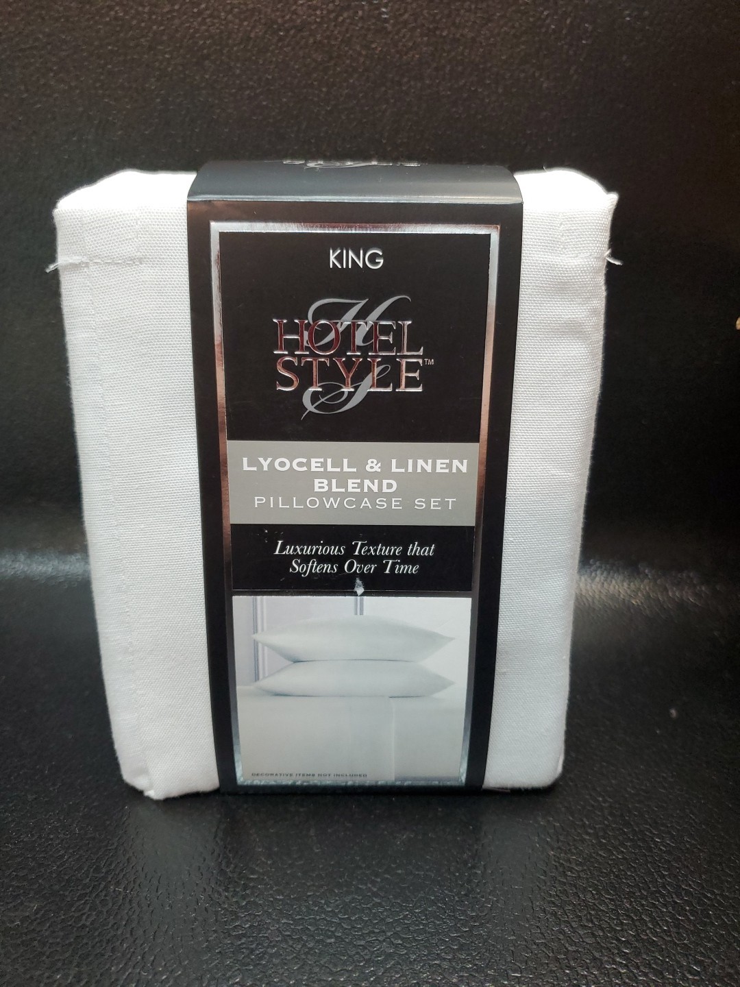 Hotel Style Lyocell & Linen Blend 2 Pillowcases KING, GYPSUM gallery