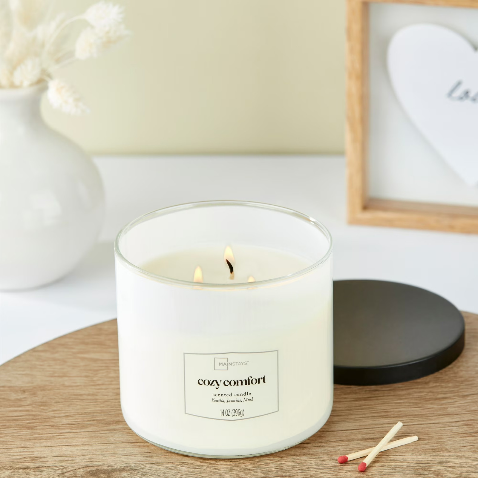 3-Wick Textured Wrapped Cozy Comfort Scented Candle, 14 oz gallery