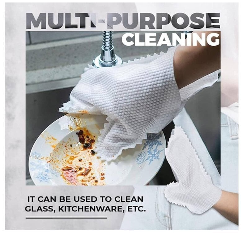 10pcs/pack Disposable Non-woven Cleaning Gloves Electrostatic Dust Removal gallery