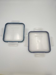 2 Snapware Pyrex Replacement Lids 6.5” Square Airtight Food Storage Covers