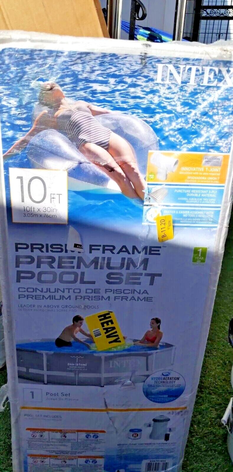 Intex 26701EH 10ft x 30in Prism Frame Above Ground Swimming Pool with Pump. gallery