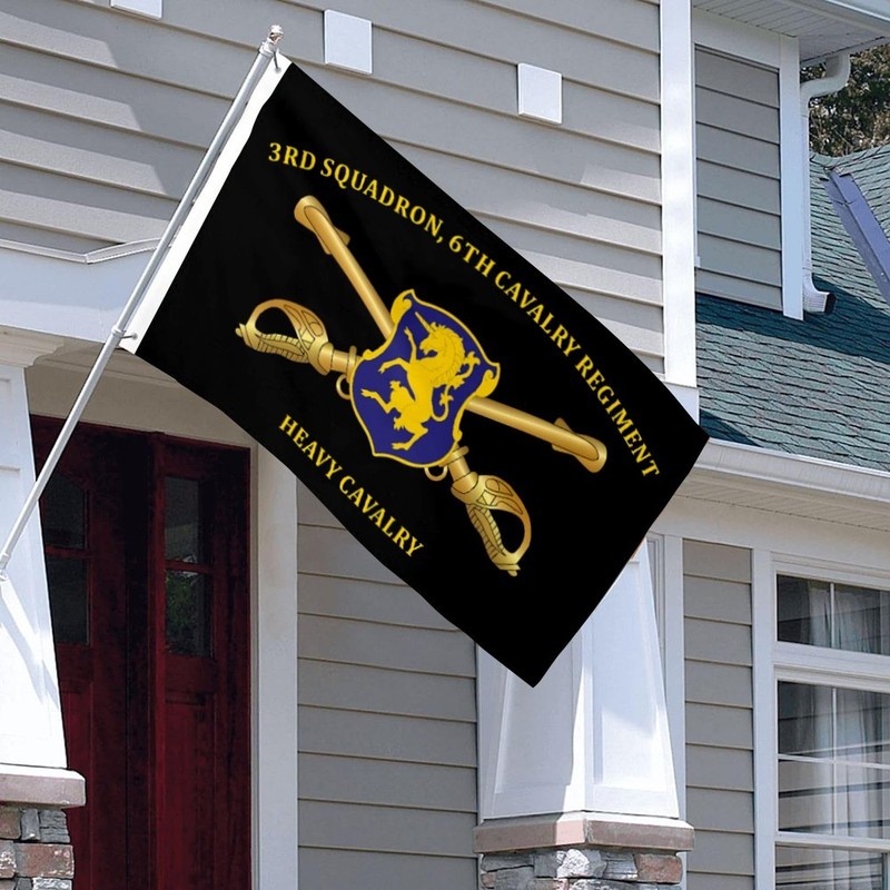 3rd Squadron, 6th Cavalry Regiment Heavy Cavalry Flag 3x5Feet Man Cave Decor gallery