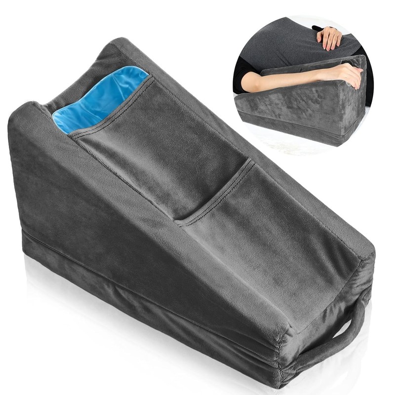 Arm Elevation Pillow with 2 Pockets, Soft Ergonomic Support Pillow for Elbow ... gallery