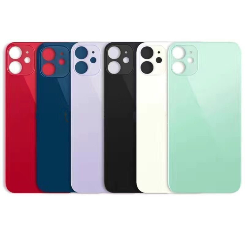 Back Glass replacement Big hole For iPhone 11 12 13 14 15 16 XR X Rear Cover Lot gallery
