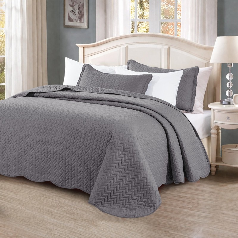 Luxury Cooling Bedspread Set Lightweight Quilted Coverlet Premium Quality King gallery