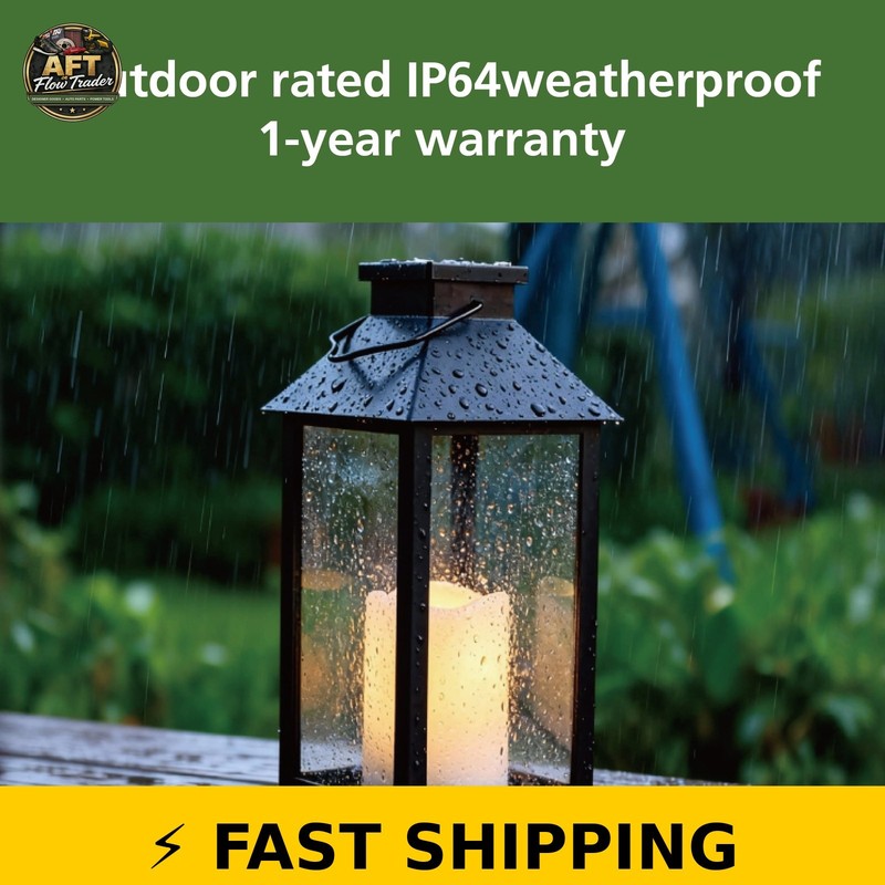 Mainstays Solar Lantern Black gallery