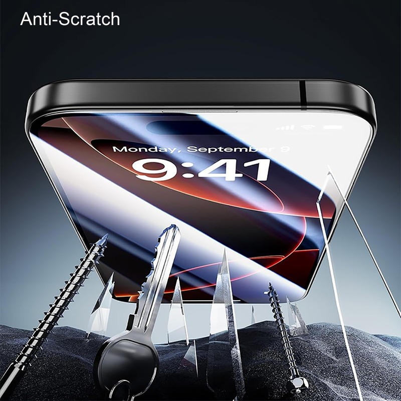2 Pack Privacy Tempered Glass Screen Protector Kit for iPhone 15 & 16 Series gallery