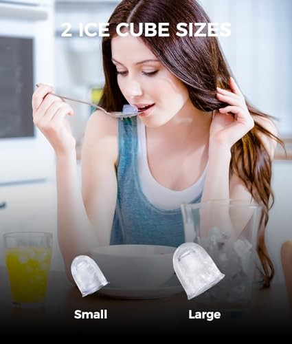 Ecozy Countertop Ice Maker Portable Self-Cleaning 9-Bullet Ice Cubes 6 Mins gallery