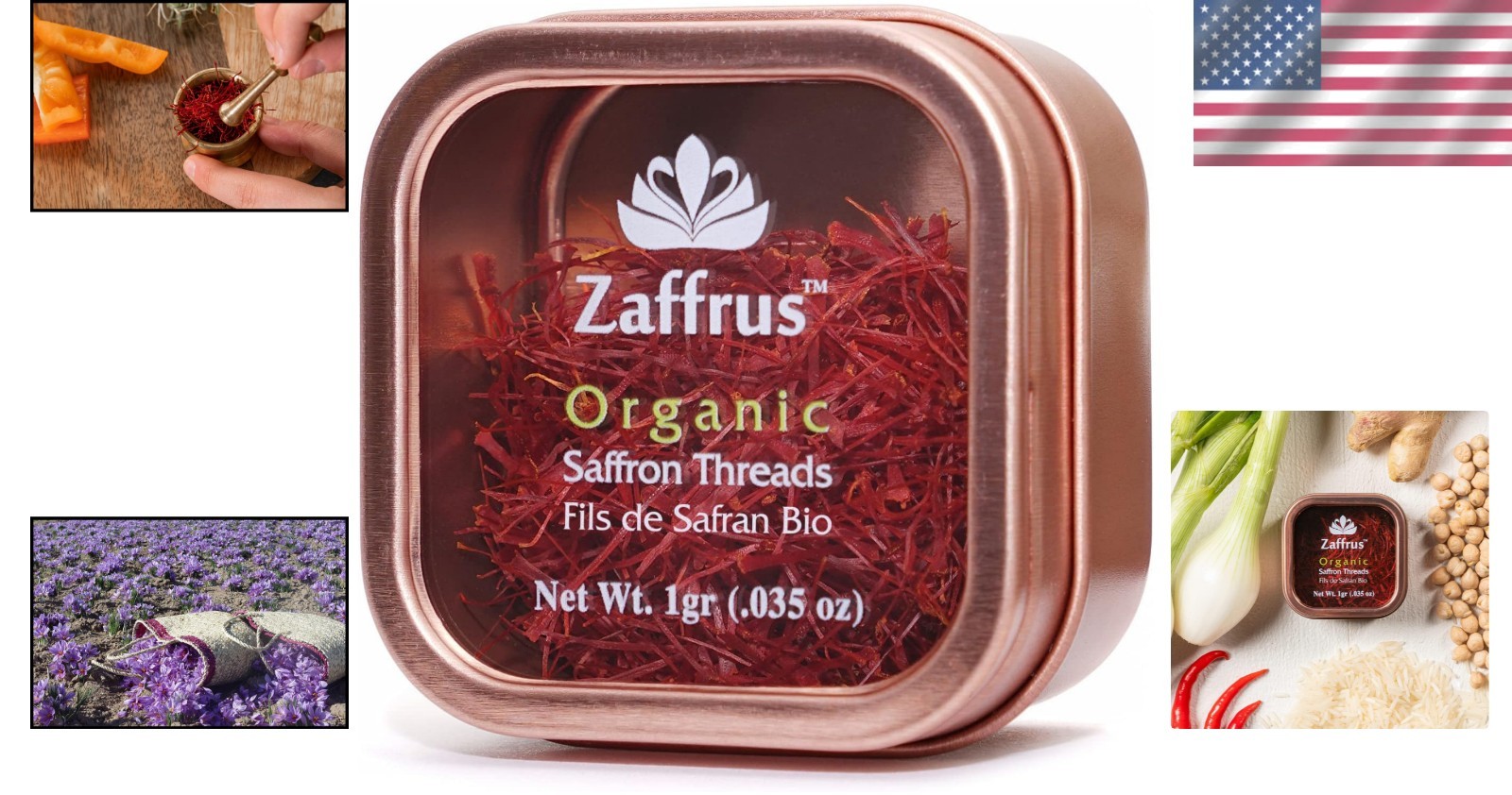 1g Super- Organic Saffron for Risotto, Paella & Desserts - Culinary Gold gallery