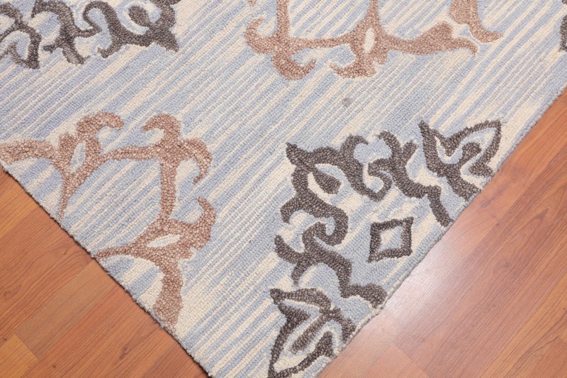 5' x 8' Handmade Loop & Cut Pile Wool Traditional Oriental Area rug 5x8 Beige gallery