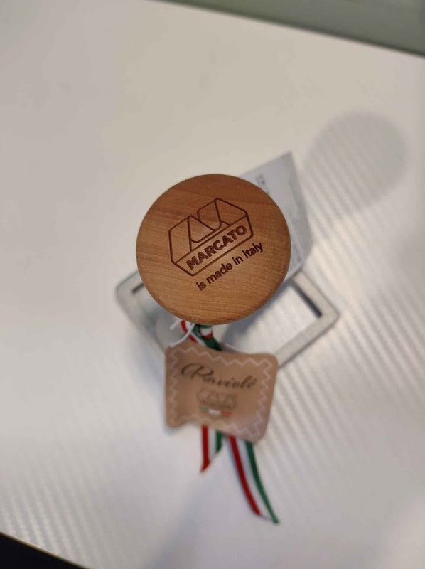 NWT Marcato Classic Square Ravioli Stamp - Made in Italy - Authentic Wood Handle gallery
