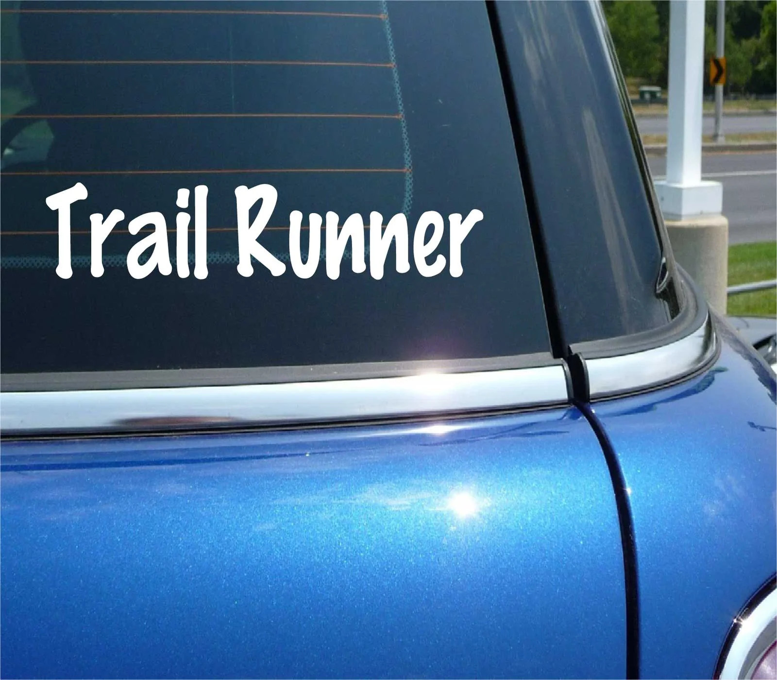 TRAIL RUNNER DECAL STICKER FOREST WOODS RUN RUNNING CLIMB FITNESS CAR TRUCK gallery