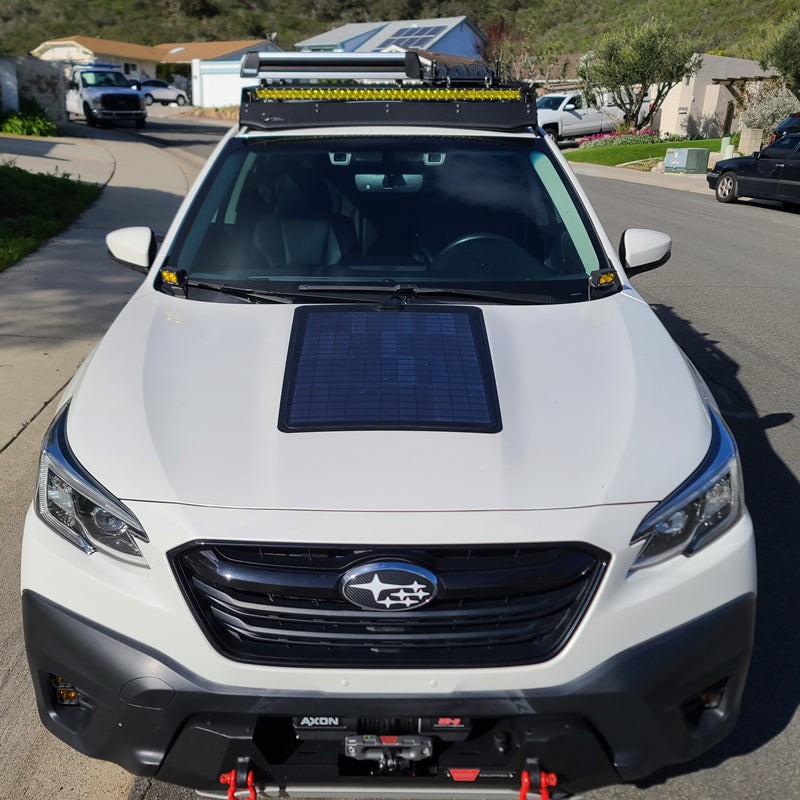 Lensun 65W 12V Hood Flexible Solar Panel for Subaru Outback 6th Gen Protect gallery