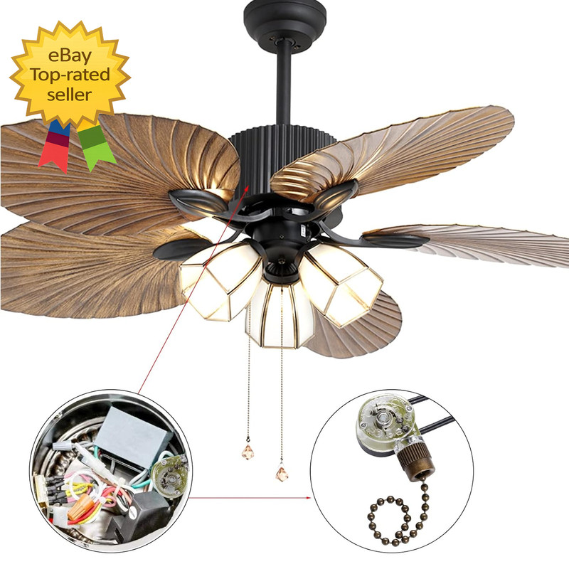 3 Pack Ceiling Fan Pull Chain Switch Zing Ear ZE 109 Two-Wire Light Switch Contr gallery