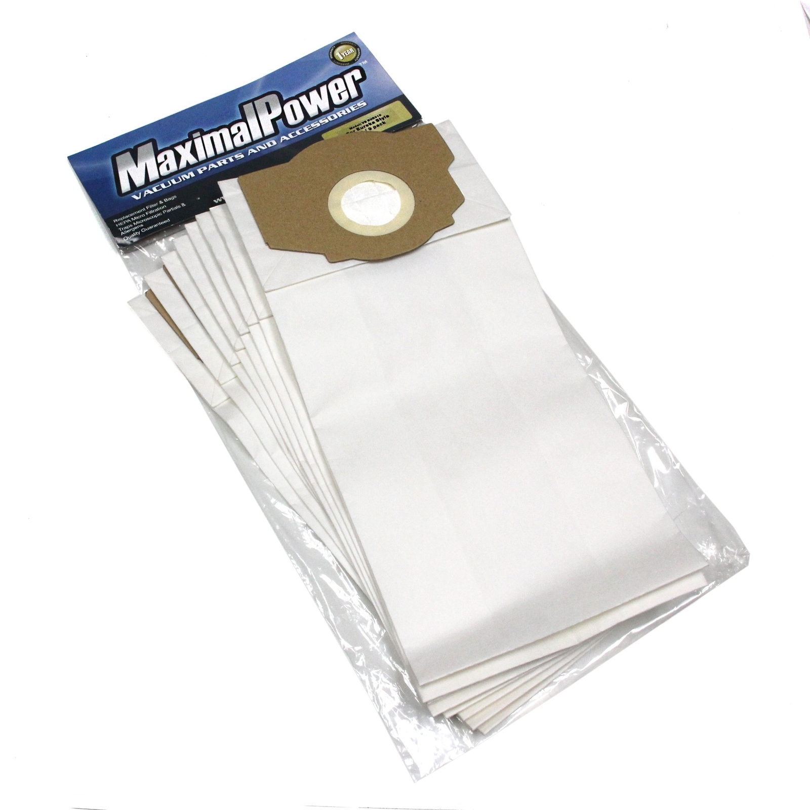MaximalPower Vacuum Bags for Eureka Omega, Boss Smart, 61115, 61115-12, AB (9PK) gallery