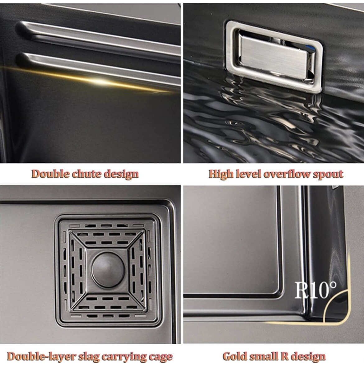Stainless Steel Multipurpose Kitchen Sink (75x46x23.5 cm) gallery
