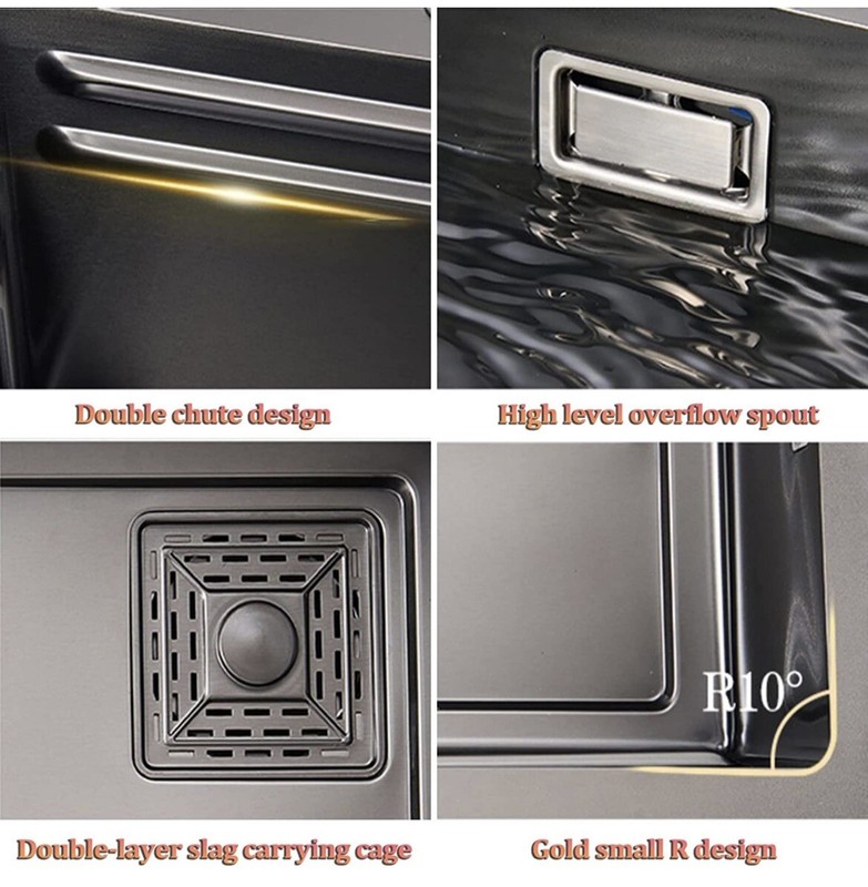 Stainless Steel Multipurpose Kitchen Sink (75x46x23.5 cm) gallery