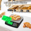 Large Digital Kitchen Scale Black 40KG/88LB Commercial Food Weight Scale Cook... gallery