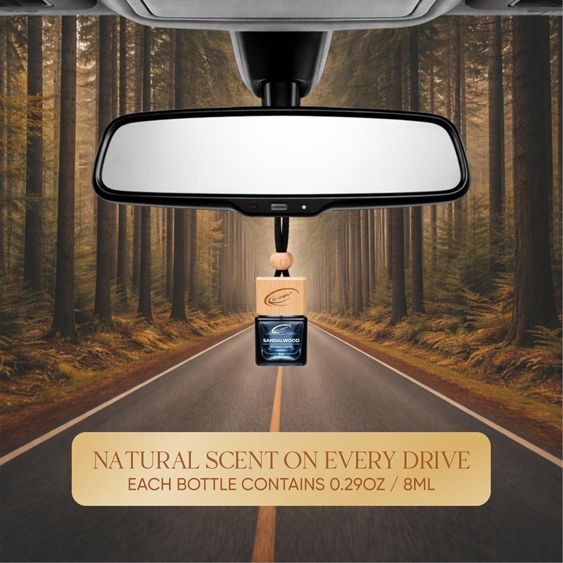 Car Air Freshener Hanging Diffuser 3 Ct, Sandalwood gallery