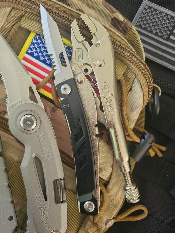 Folding Knife Multi-Tool Vice Grips Bundle Gerber Stanley gallery