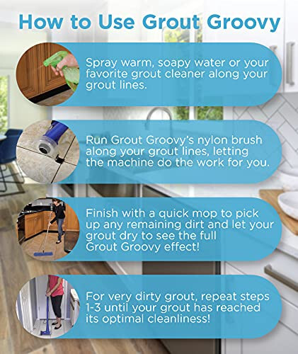 Refurbished Grout Groovy Electric Stand Up Tile Grout Cleaning Machine gallery
