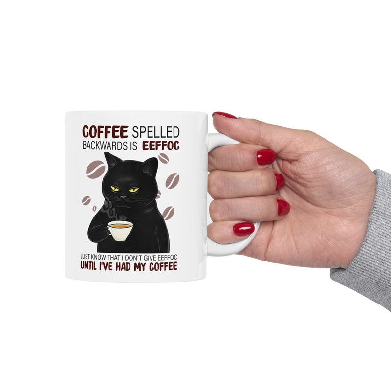 EEFFOC Is Coffee Spelled Backwards - Funny Coffee Cup Ceramic - 11oz or 15oz Mug gallery