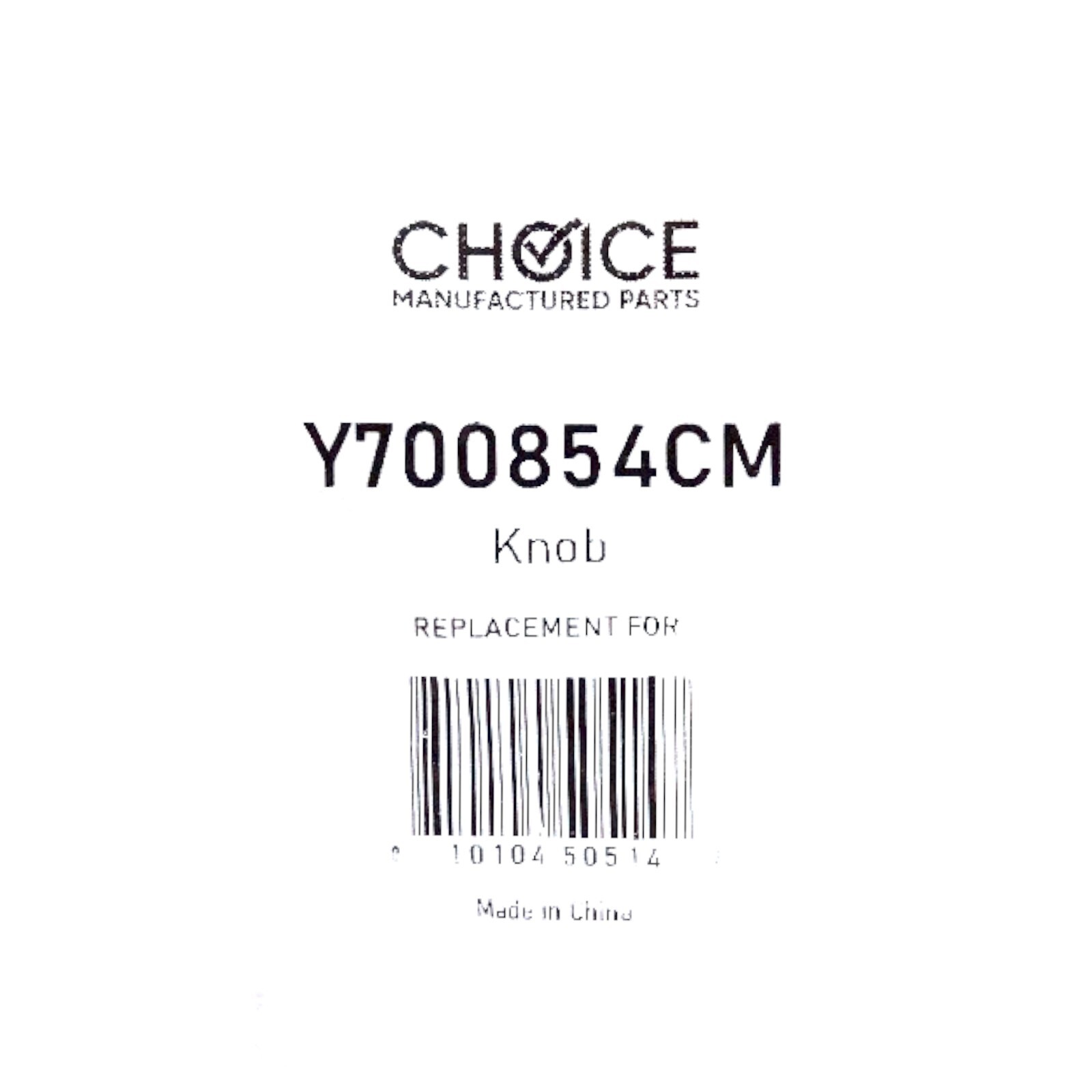 Choice Part Y700854 for Whirlpool Jenn Air Range Surface Burner Eye Control Knob gallery