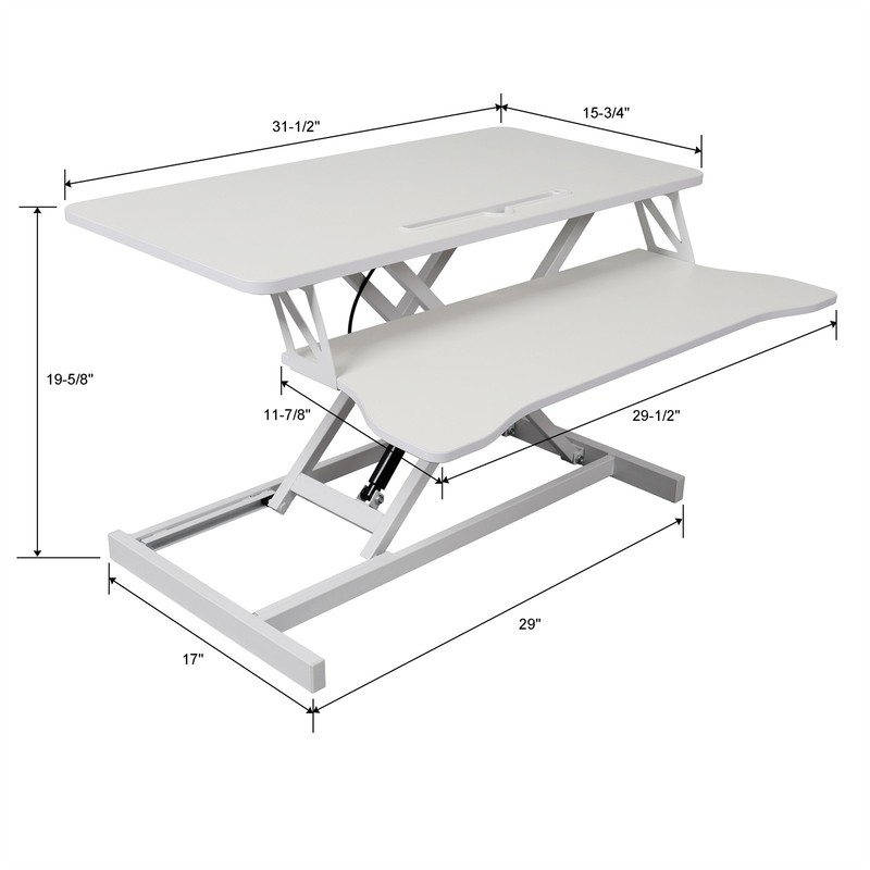 Height Adjustable Standing Desk Sit to Stand Converter Desk Laptops Workstation gallery