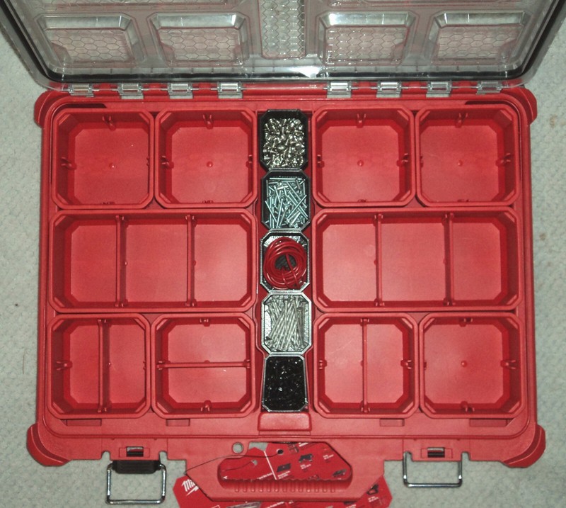 Full Set MILWAUKEE PACKOUT Center Middle BINS BIN SET LOW PROFILE ORGANIZER Box gallery