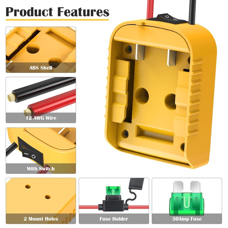 Power Wheels Adapter for Dewalt20V Battery Adapter Power Wheel Battery Converter gallery