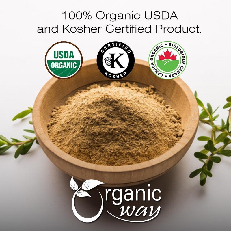 Organic Way Brahmi Leaf Powder - Organic, Kosher & USDA Certified gallery
