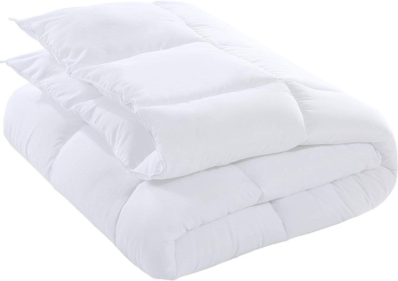 Bedding down Alternative Comforter (Queen, White) - All Season Comforter - Plush gallery