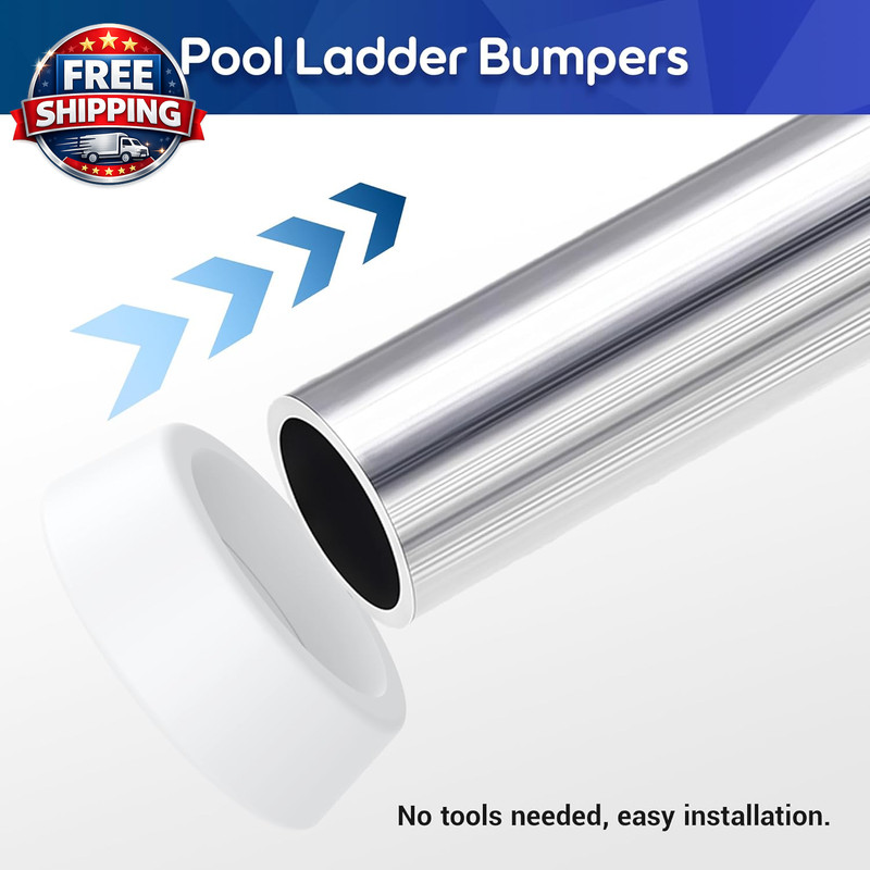 Pool Ladder Bumpers outside for Inground Pools, Fit 1.9" Standard Swimming Pool gallery