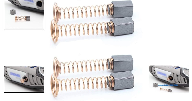 4 Pack Carbon Motor Brushes Compatible Dremel 3000 200 Repair Parts gallery