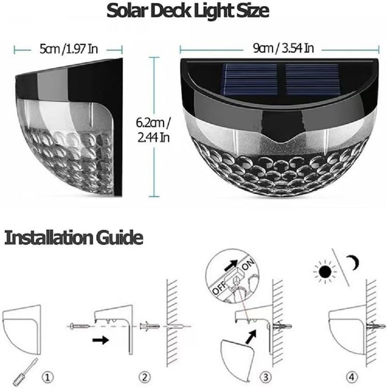 Outdoor Solar Wall Light Motion Sensor Security Bright Flood Street Lamp 3 Modes gallery