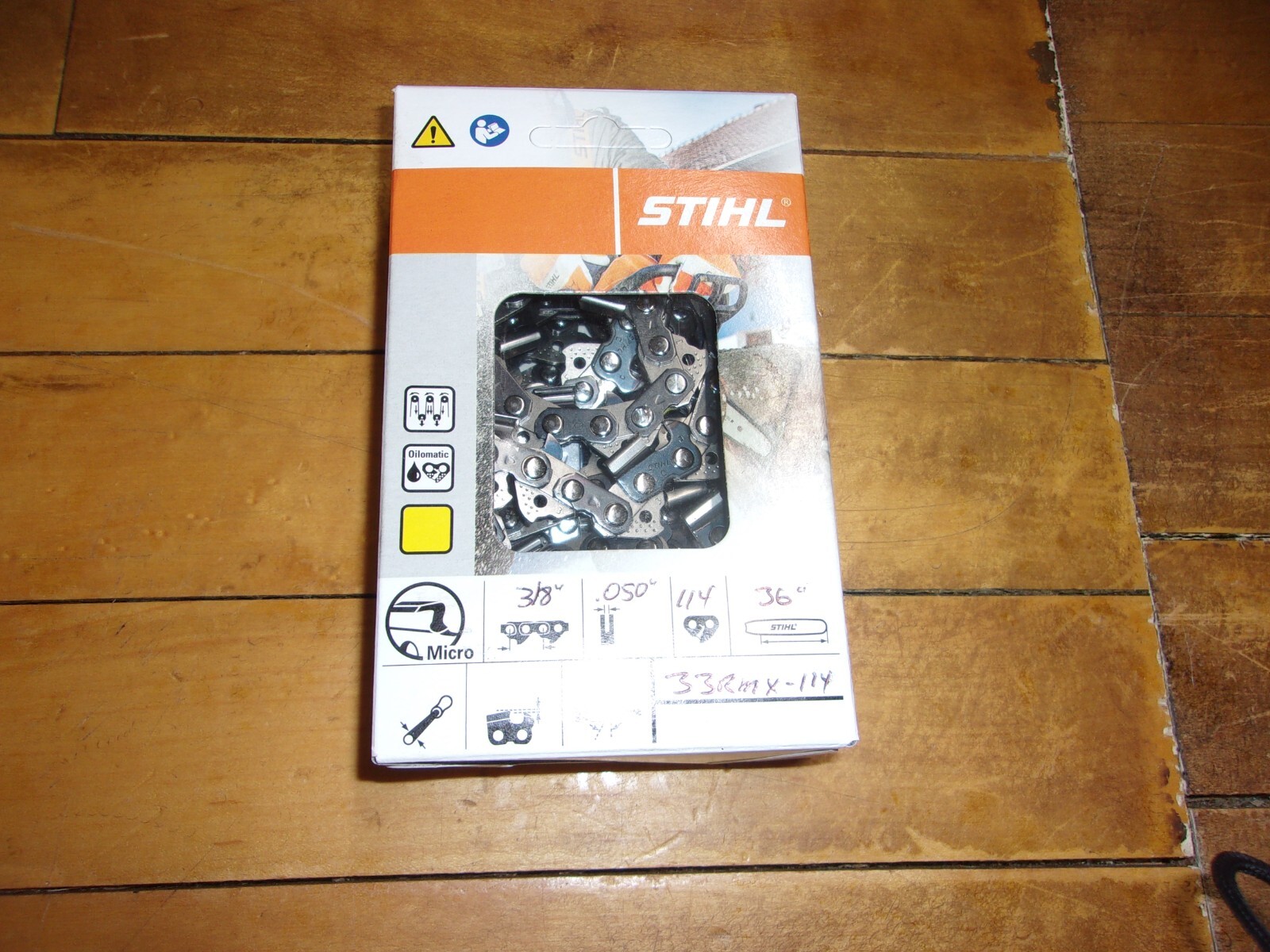 Stihl OEM 36" Semi Chisel "Ripping" Chain 3/8" .050 114 DL 33RMX #GM-J9A1 gallery
