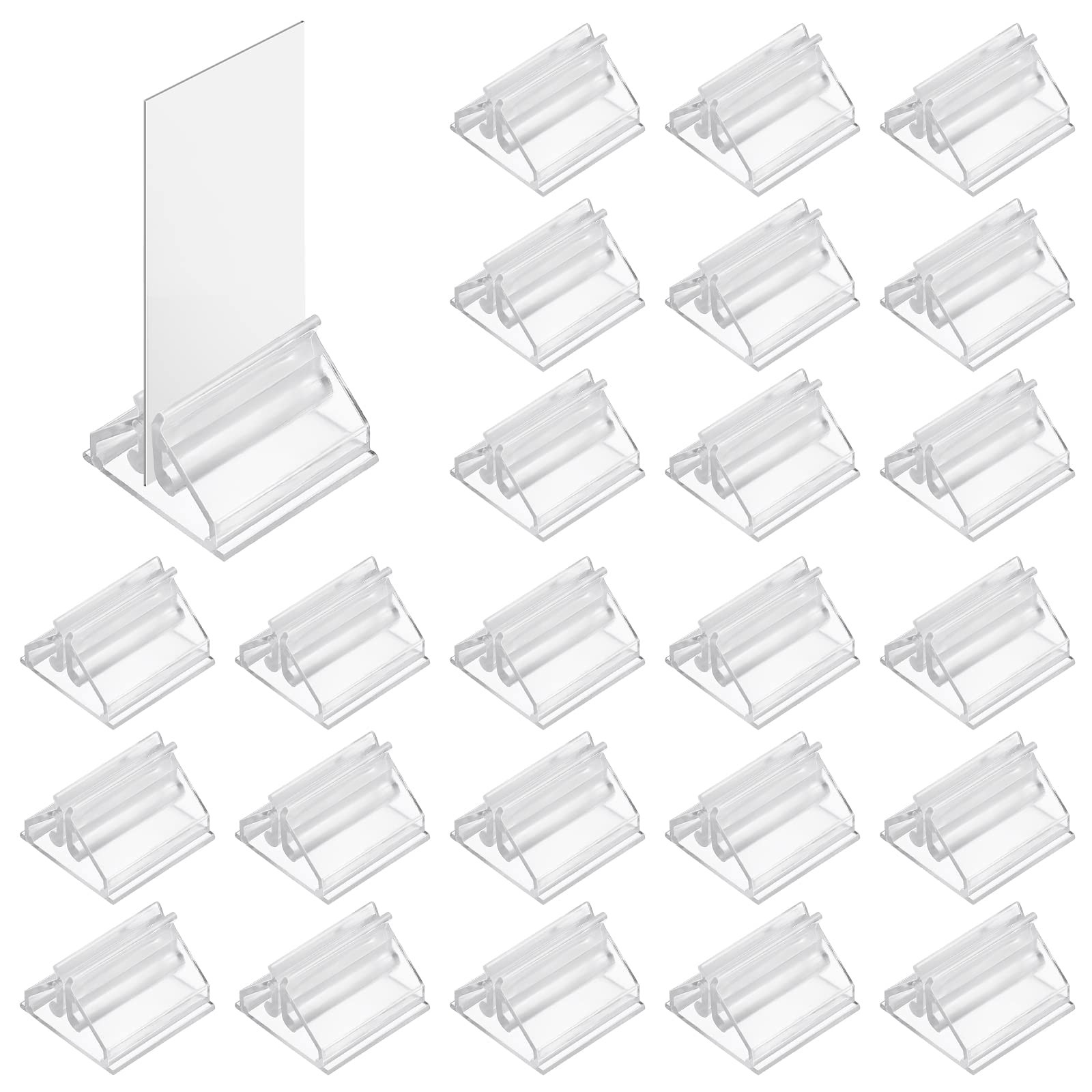 ASTER 24 PCS Acrylic Place Card 0.75 x x 0.5 inches, Transparent 24pcs gallery