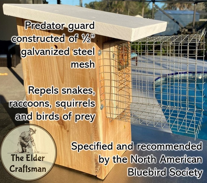 Hoverman Bluebird House | Cedar | Insulated | Predator Guard | Weatherproof gallery