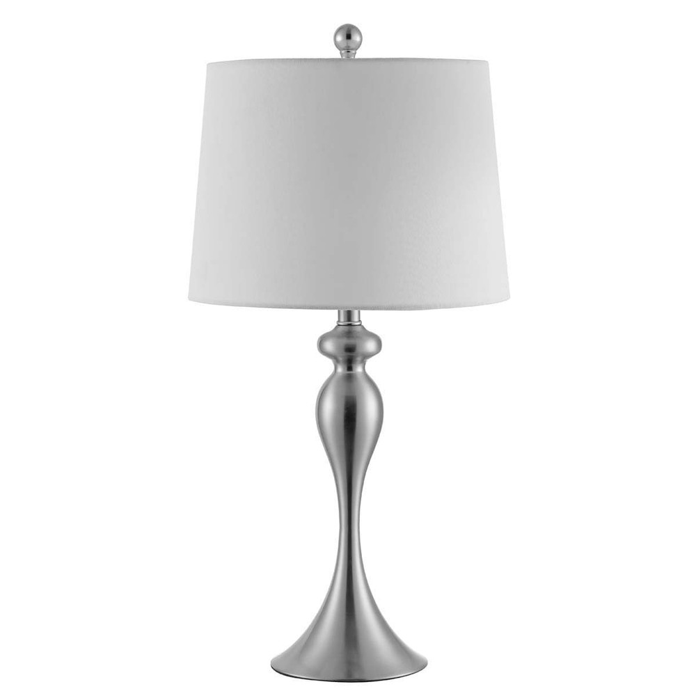 Lighting Collection Bayan Modern Contemporary Nickel Iron 28-inch Bedroom Liv...