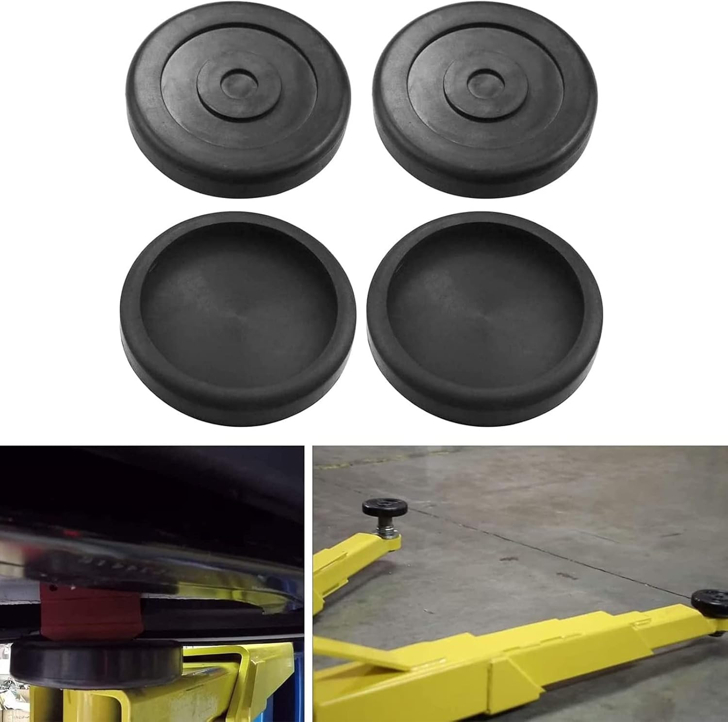 Round Rubber Arm Pads for BENDPAK DANNMAR Lift Set of 4 HD Slip on # 5715017 gallery